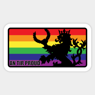 An Tir Pride - Pride Flag- Oblong Sticker